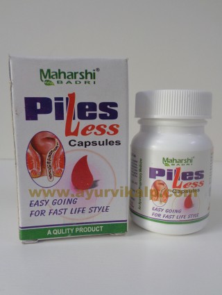 Maharshi Badri, PILES LESS, 20 Capsules, Piles, Constipation